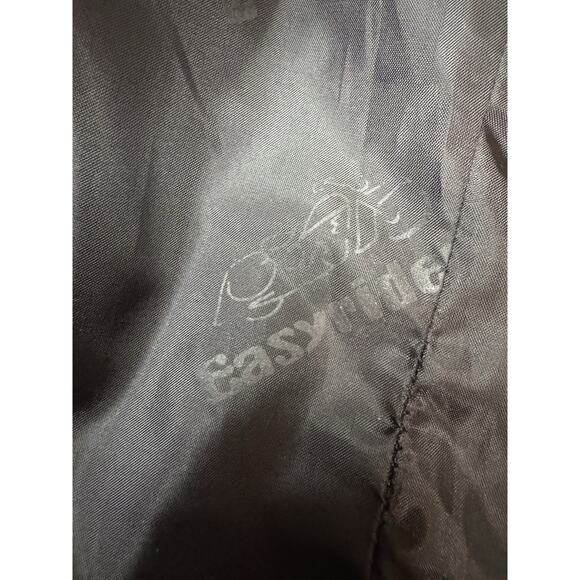 Sz Large Women’s Easy Riders Black Leather Moto Zip Vest Motorcycle READ - Picture 8 of 9